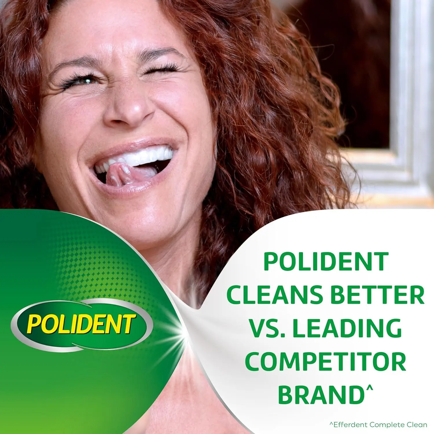 Polident triple mint antibacterial denture cleanser tablets quickly dissolve to clean retainers, dentures, mouth guards, sport guards, and night guards, removing stains, plaque, and killing odor-causing bacteria.