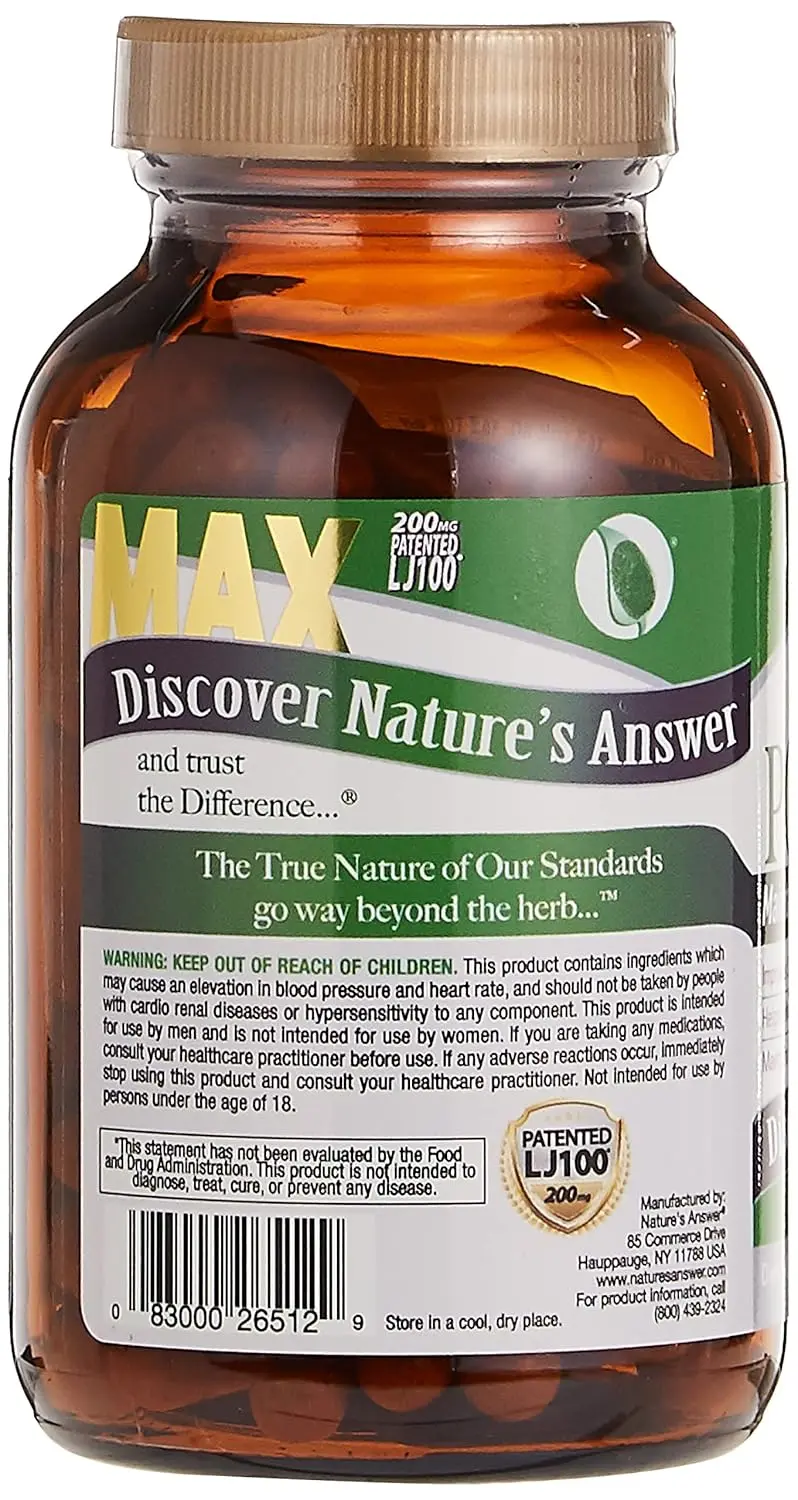 Nature's Answer Power Max capsules help maintain healthy testosterone levels, improve stamina, and enhance muscle strength.
