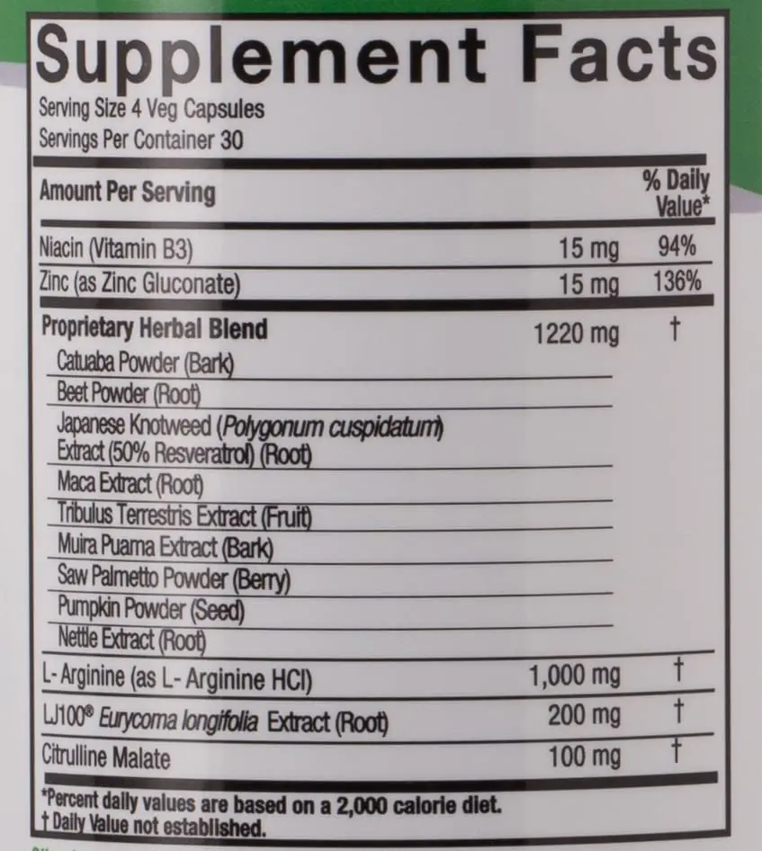 Nature's Answer Power Max capsules help maintain healthy testosterone levels, improve stamina, and enhance muscle strength.