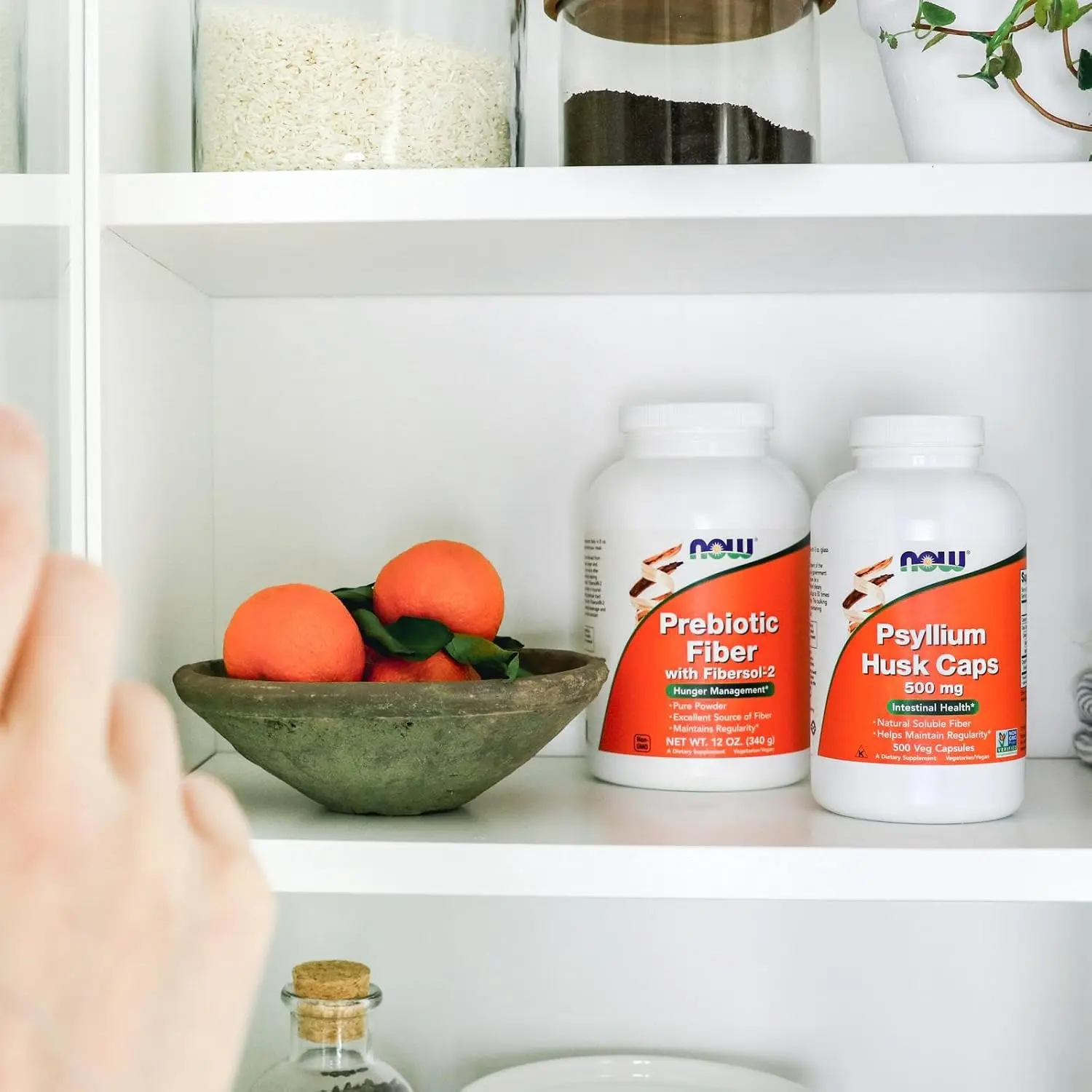 Now Foods Prebiotic Fiber powder with Fibersol-2 is a tasteless, soluble fiber supplement made from non-GMO corn to help manage hunger, promote fullness, and support healthy glucose levels and intestinal flora.