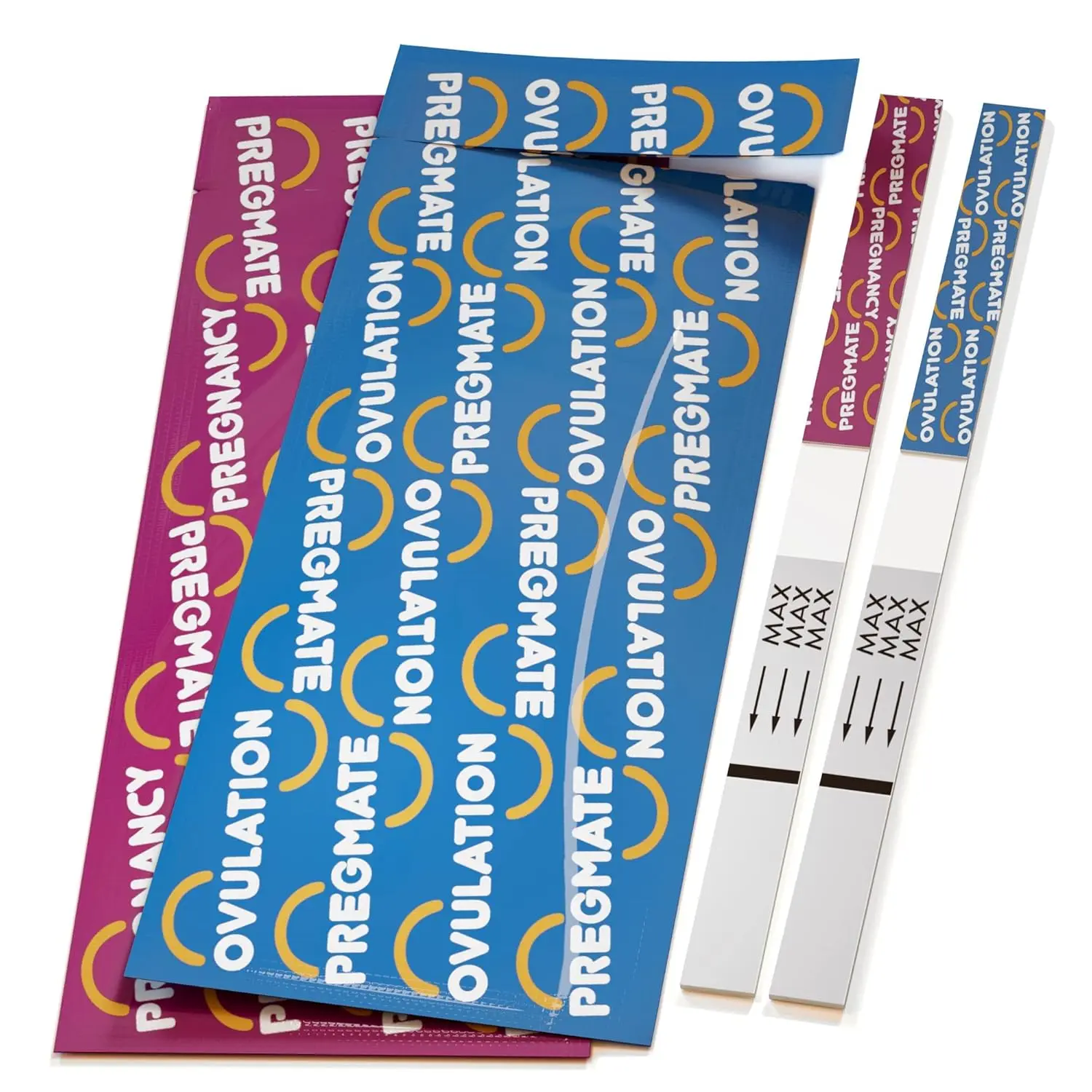 PREGMATE ovulation and pregnancy test strips accurately predict fertile days and confirm pregnancy with over 99% accuracy.