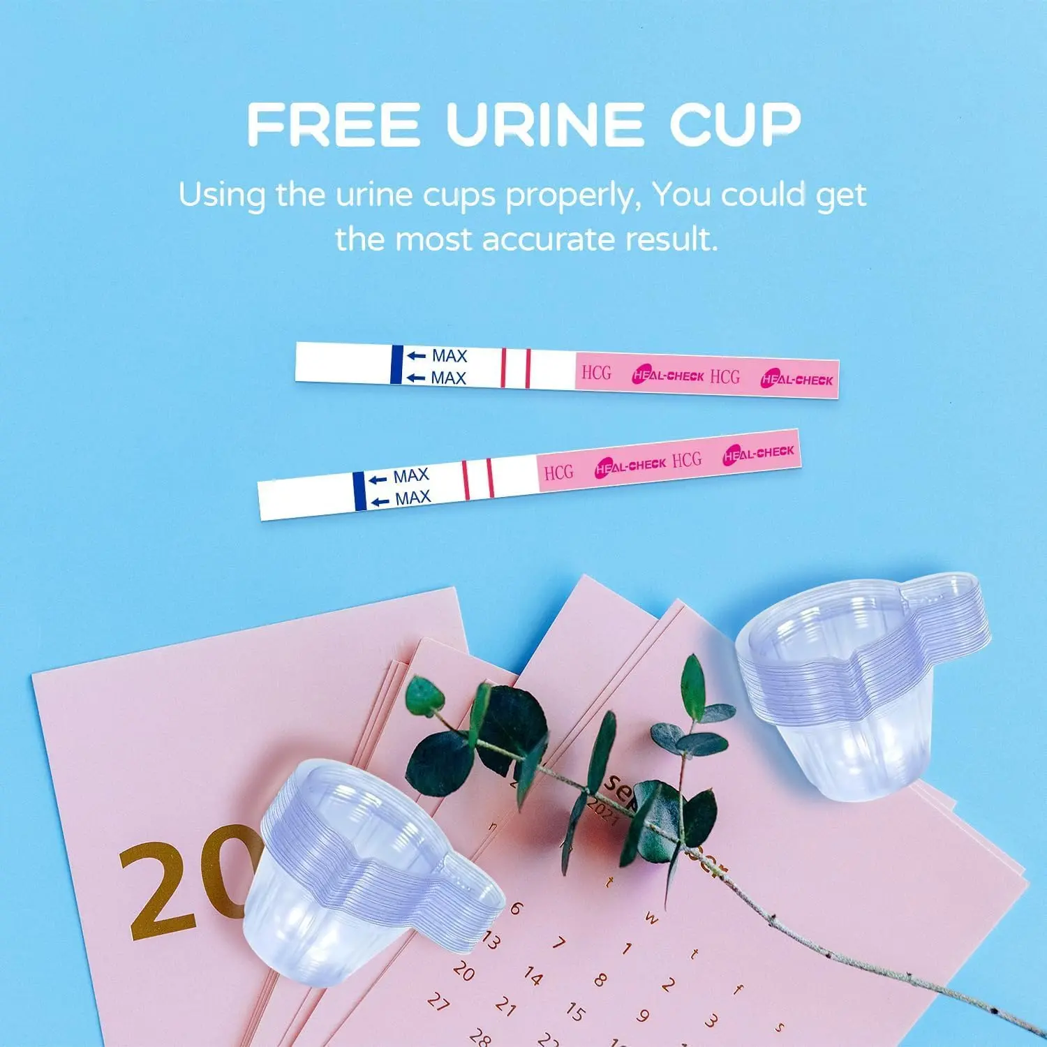 This bulk pack of pregnancy test strips offers accurate and reliable results in the comfort of your home, providing early detection with over 99% accuracy and included urine cups.