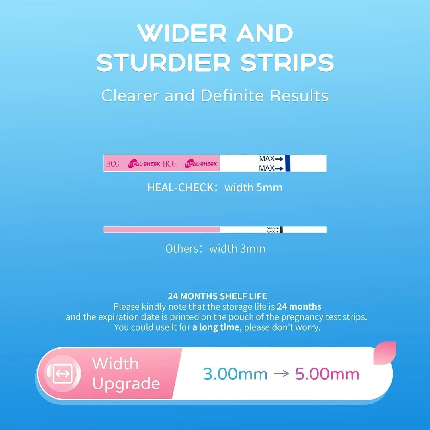 This bulk pack of pregnancy test strips offers accurate and reliable results in the comfort of your home, providing early detection with over 99% accuracy and included urine cups.