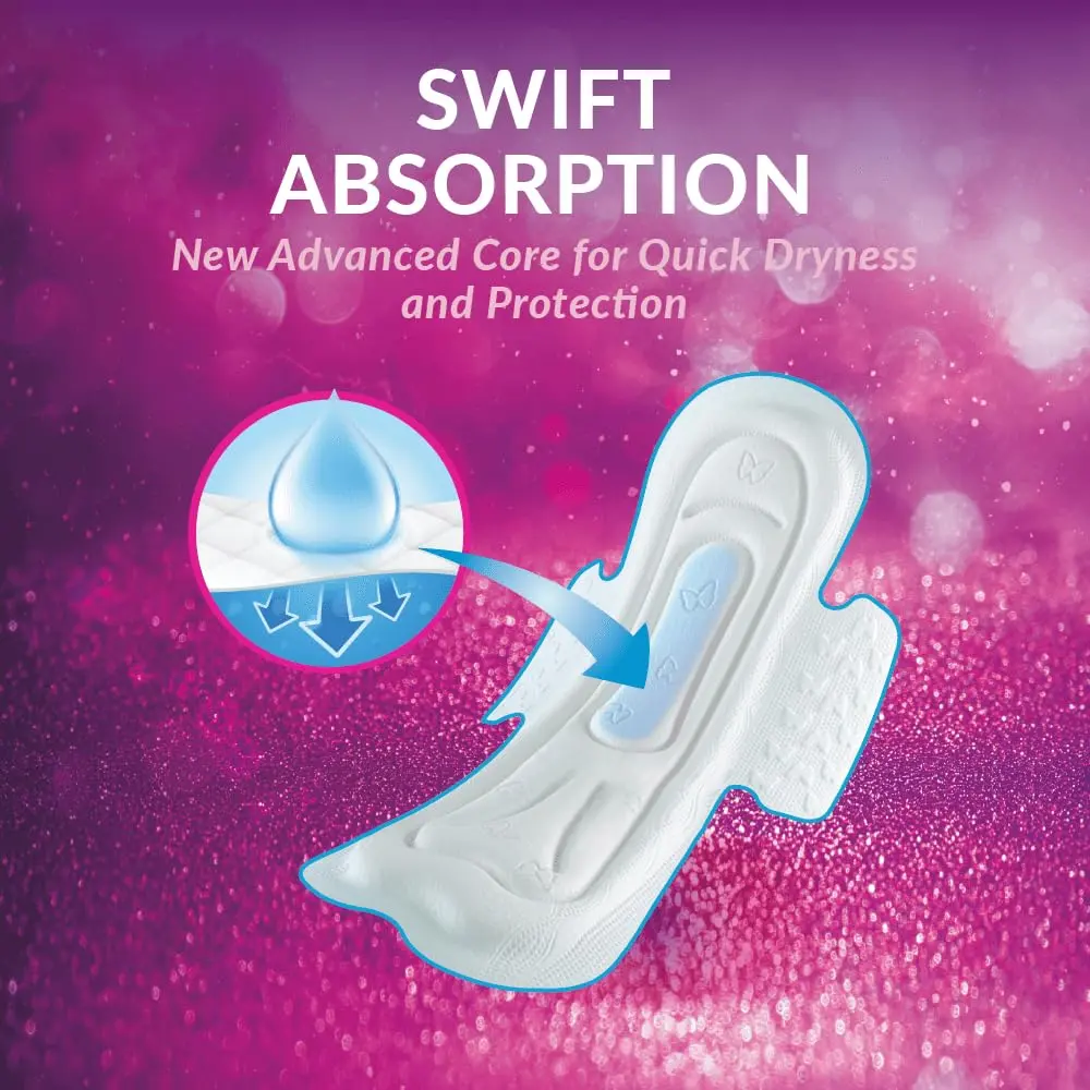 This image shows a pack of Private Maxi Pads Night, designed with a natural cotton-feel cover for ultimate discretion and protection.