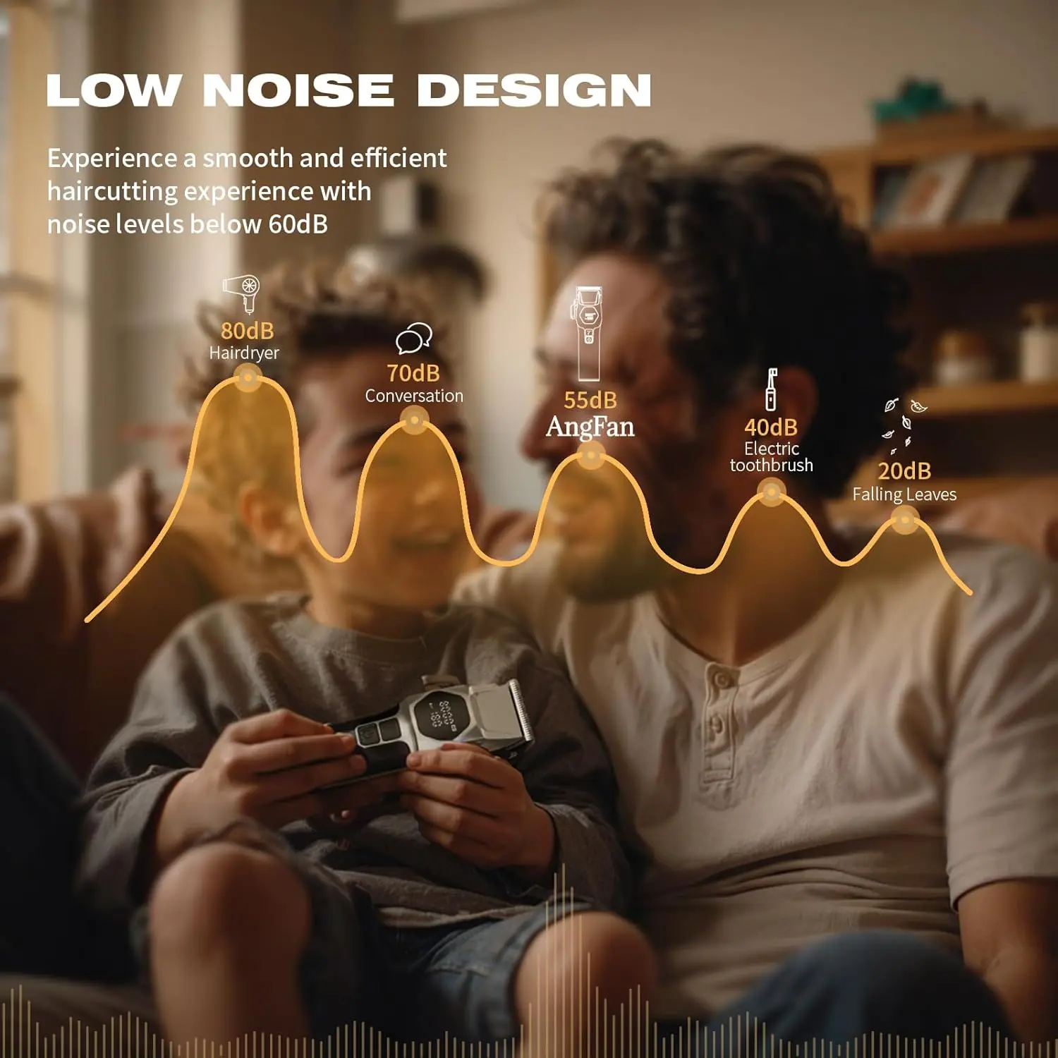 Professional cordless hair clipper and trimmer set with premium guards, adjustable head and sharp steel blades, designed for barbers and home use.