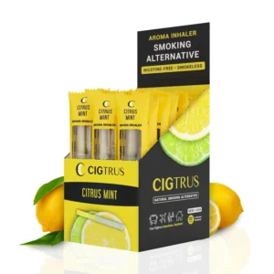 Cigtrus nicotine-free inhaler with essential oils offers a natural, travel-friendly smokeless alternative to manage cravings and support lung detox.