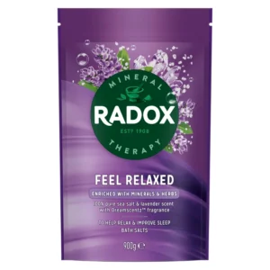 Radox Soothe Your Body Sleep Aromatherapy Bath Salts with calming lavender scent to help you relax and unwind in the bath.