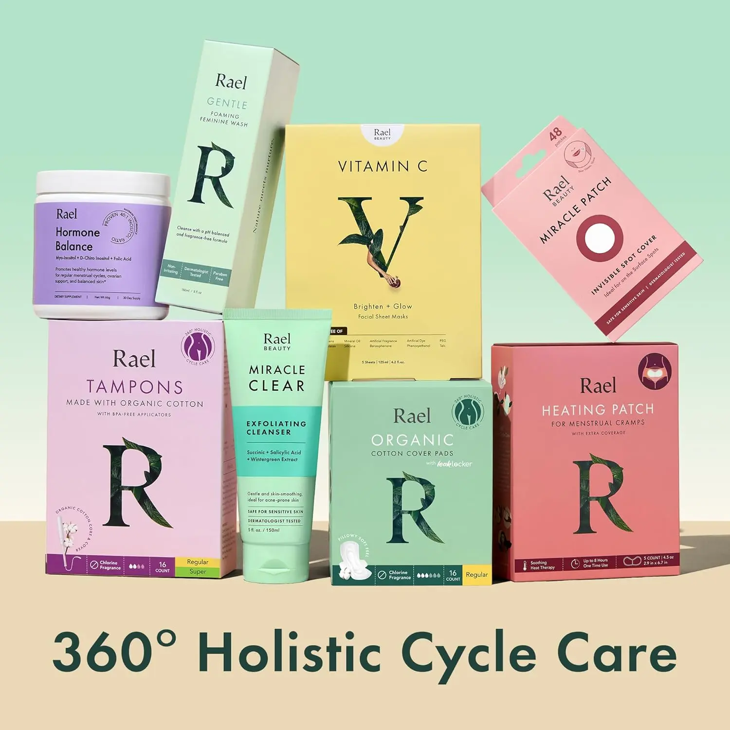 Rael unscented panty liners with a 100% organic cotton topsheet provide ultra-thin, breathable, and discreet daily freshness for all women.