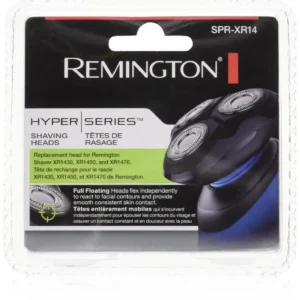 Replacement shaver head for Remington Hyperflex rotary shavers, compatible with XR1410, XR1430, XR1450, and XR1470 models.