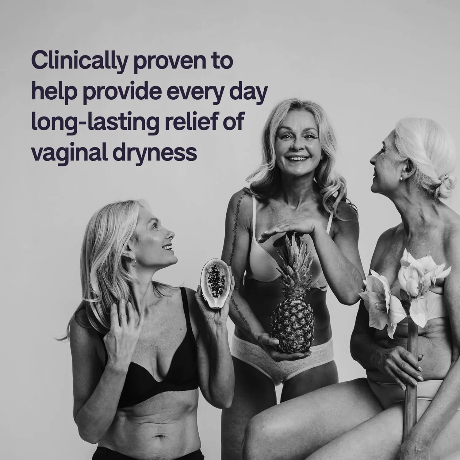 Replens long-lasting vaginal moisturizer provides dryness relief for up to 3 days with its estrogen-free formula and reusable applicator.