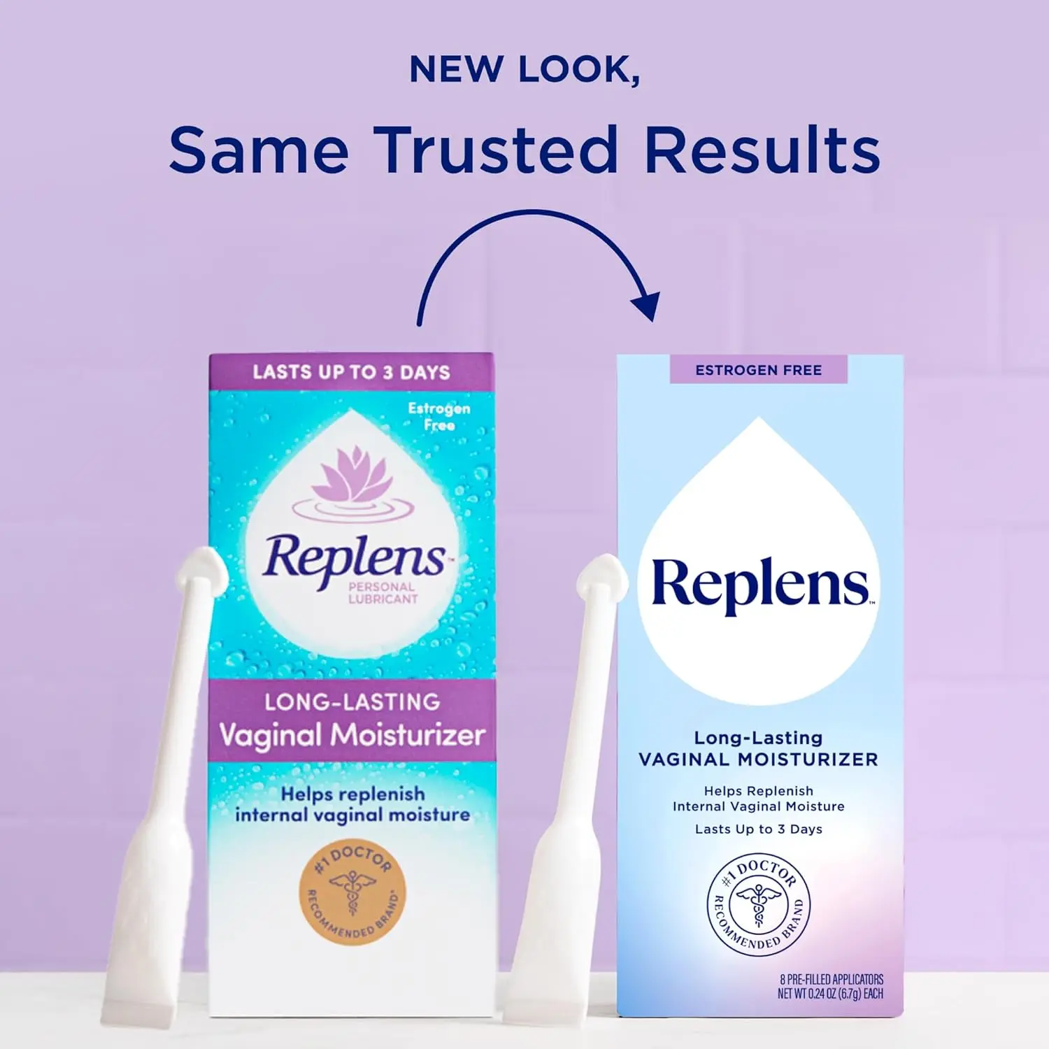 Replens long-lasting vaginal moisturizer with single-use applicators helps replenish moisture, supplement natural lubrication, and provide comfortable, mess-free relief for up to 3 days.