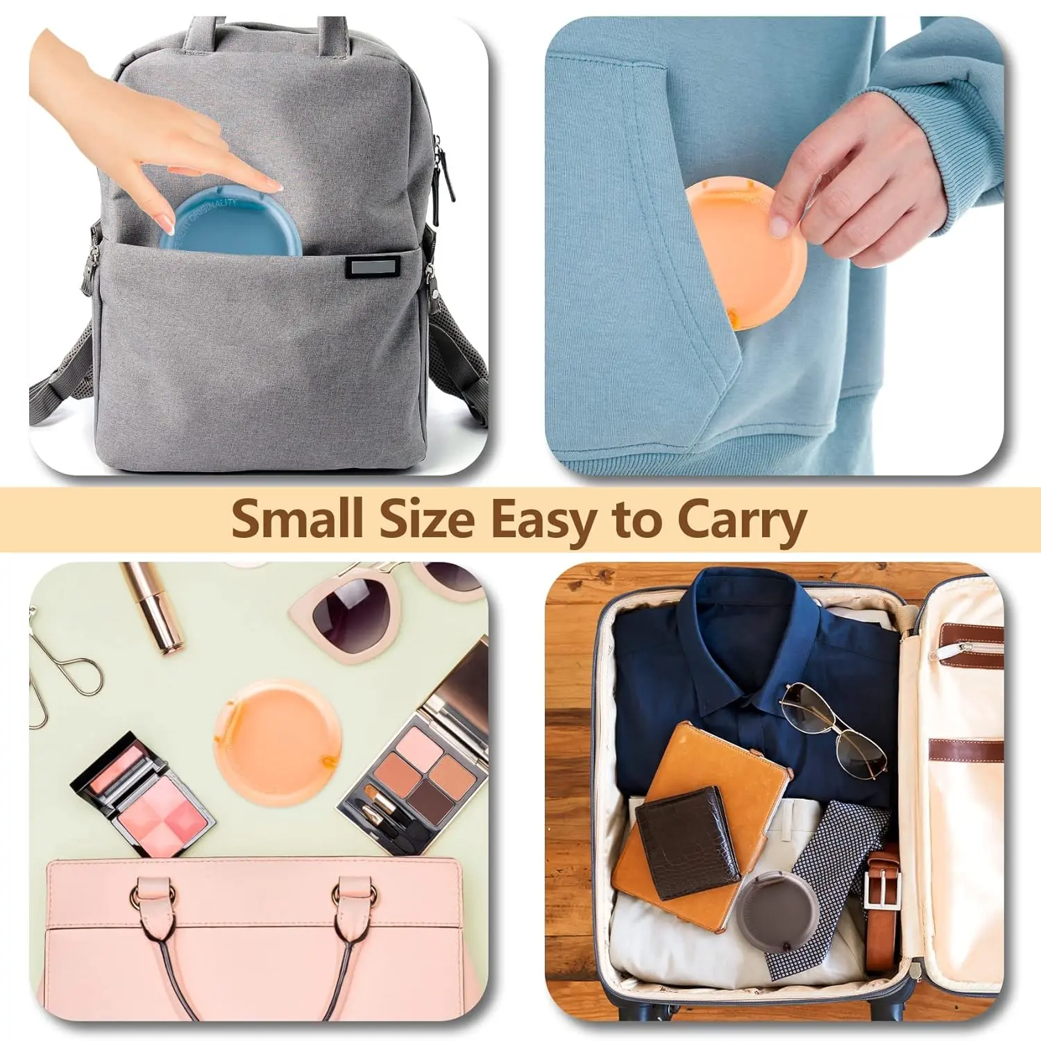 This two pack of retainer cases in blue and orange, features a magnetic closure and hinged lid, perfect for storing orthodontic mouth guards, aligners, or night guards.