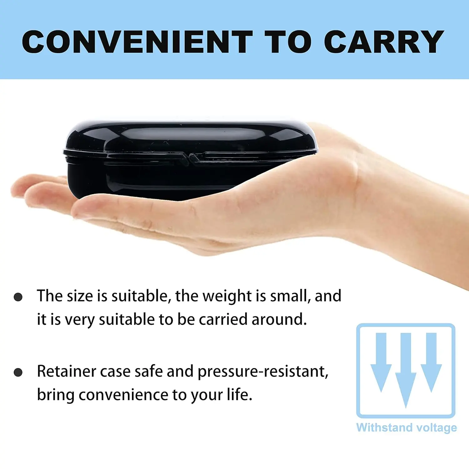 This 6-pack of rainbow-colored retainer cases with vent holes provides a clean, dry, and hygienic storage solution for mouthguards and dentures.