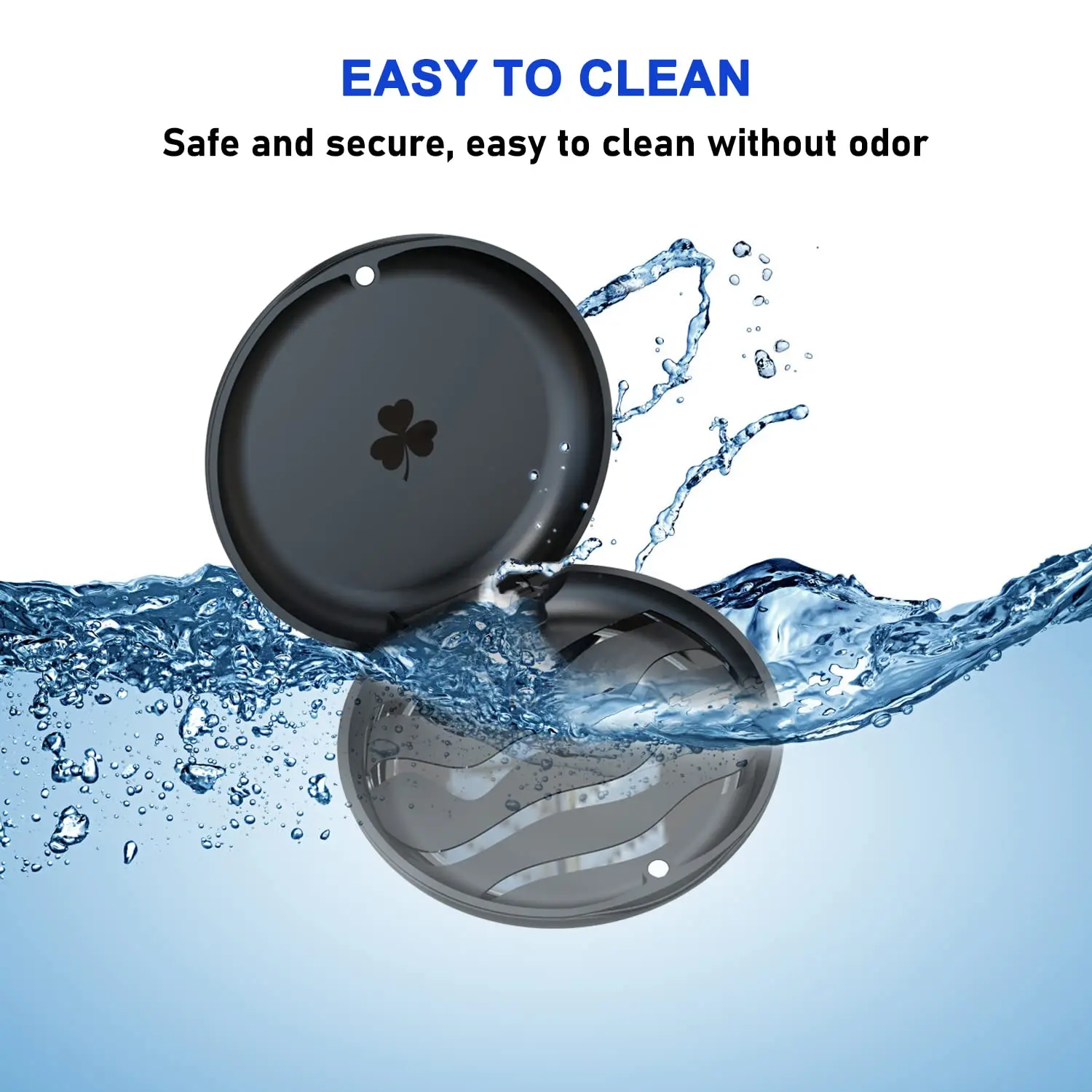 This image shows a 2-pack of black ARGOMAX retainer cases, designed for storing and protecting orthodontic aligners, mouth guards, and other dental appliances while traveling or at home, featuring a secure magnetic closure and durable BPA-free plastic construction for easy cleaning and maintenance.