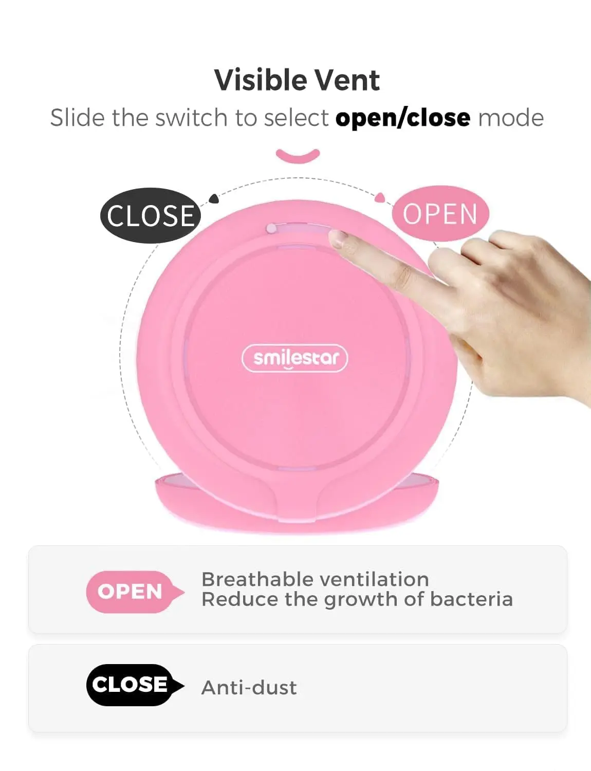 This 2 pack of slim retainer cases in white and pink features a built-in mirror, vent holes, magnetic closure, and a 2-in-1 aligner removal tool, perfect for storing Invisalign, mouth guards, or night guards.