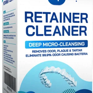 Close-up of YKL retainer cleaning tablets, individually wrapped for convenient and effective cleaning of dental appliances, removing odor and plaque.