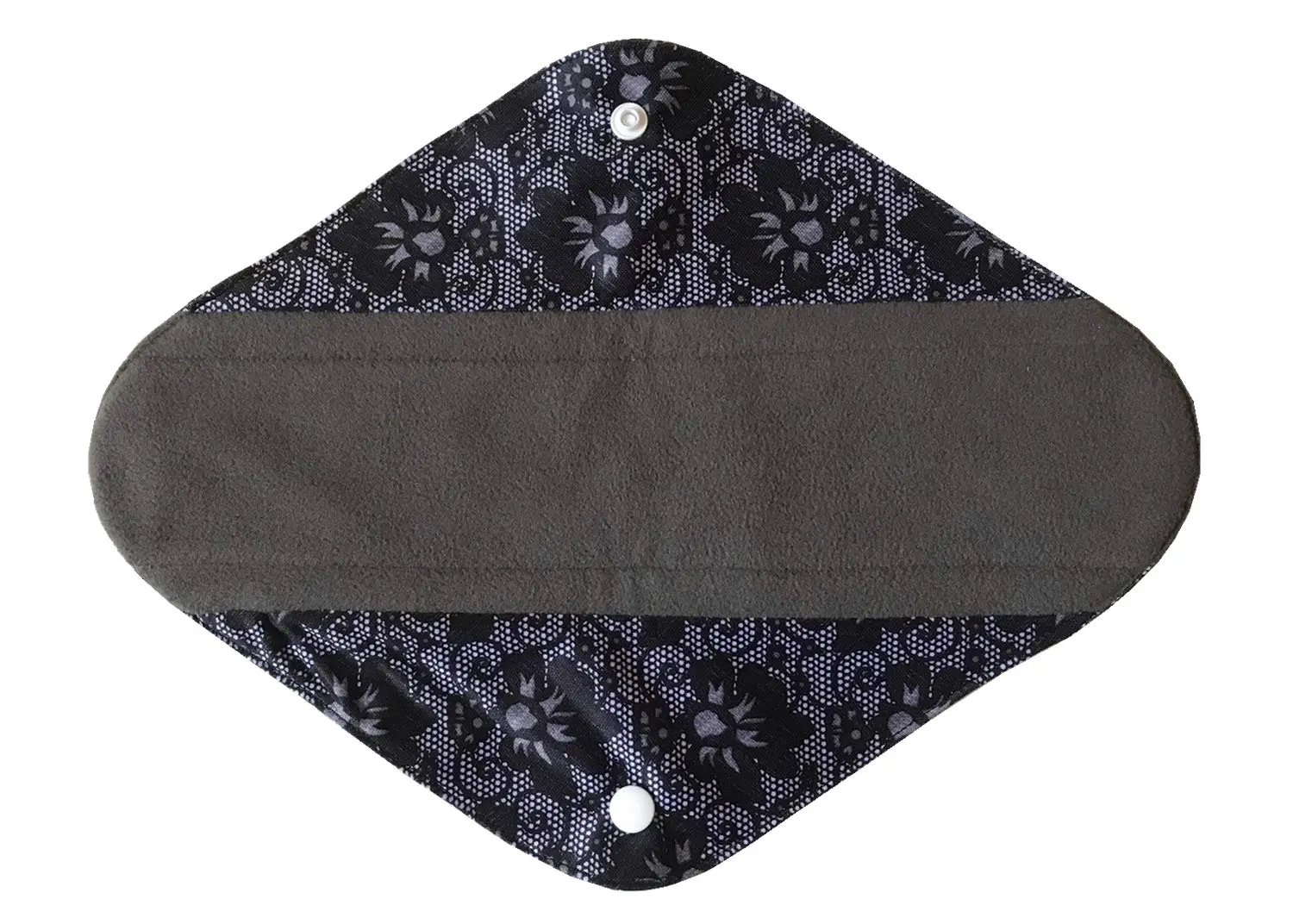 Six 12-inch MUMBABY reusable charcoal bamboo cloth menstrual pads for heavy flow, a sustainable and comfortable alternative to disposable sanitary napkins.