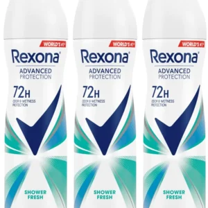 Rexona Women Shower Fresh antiperspirant deodorant spray provides 72-hour sweat and odor protection with MotionSense technology for nonstop confidence.