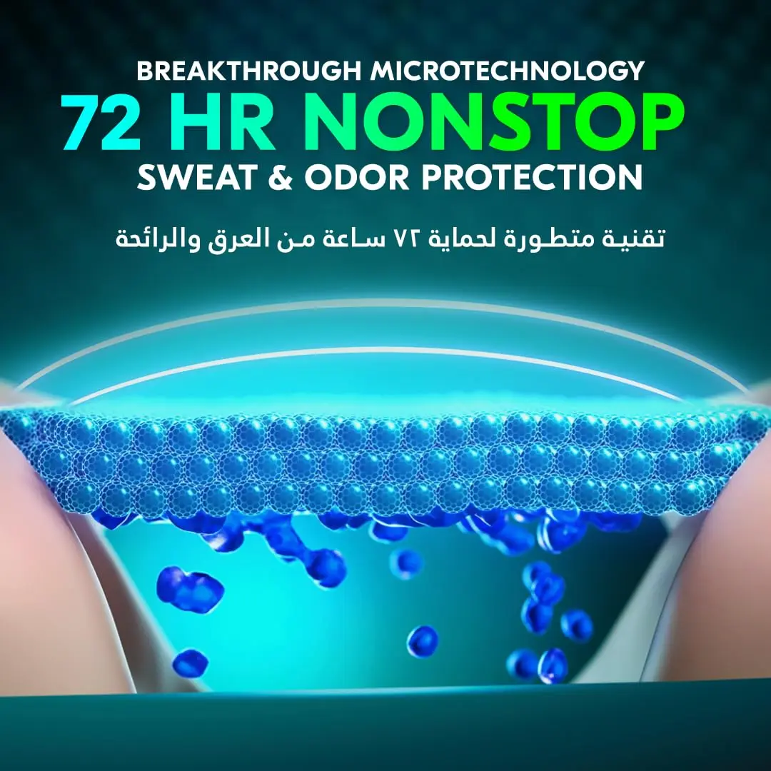 Rexona Women Powder Dry Antiperspirant Deodorant Spray provides 72-hour sweat and odor protection with MotionSense technology.