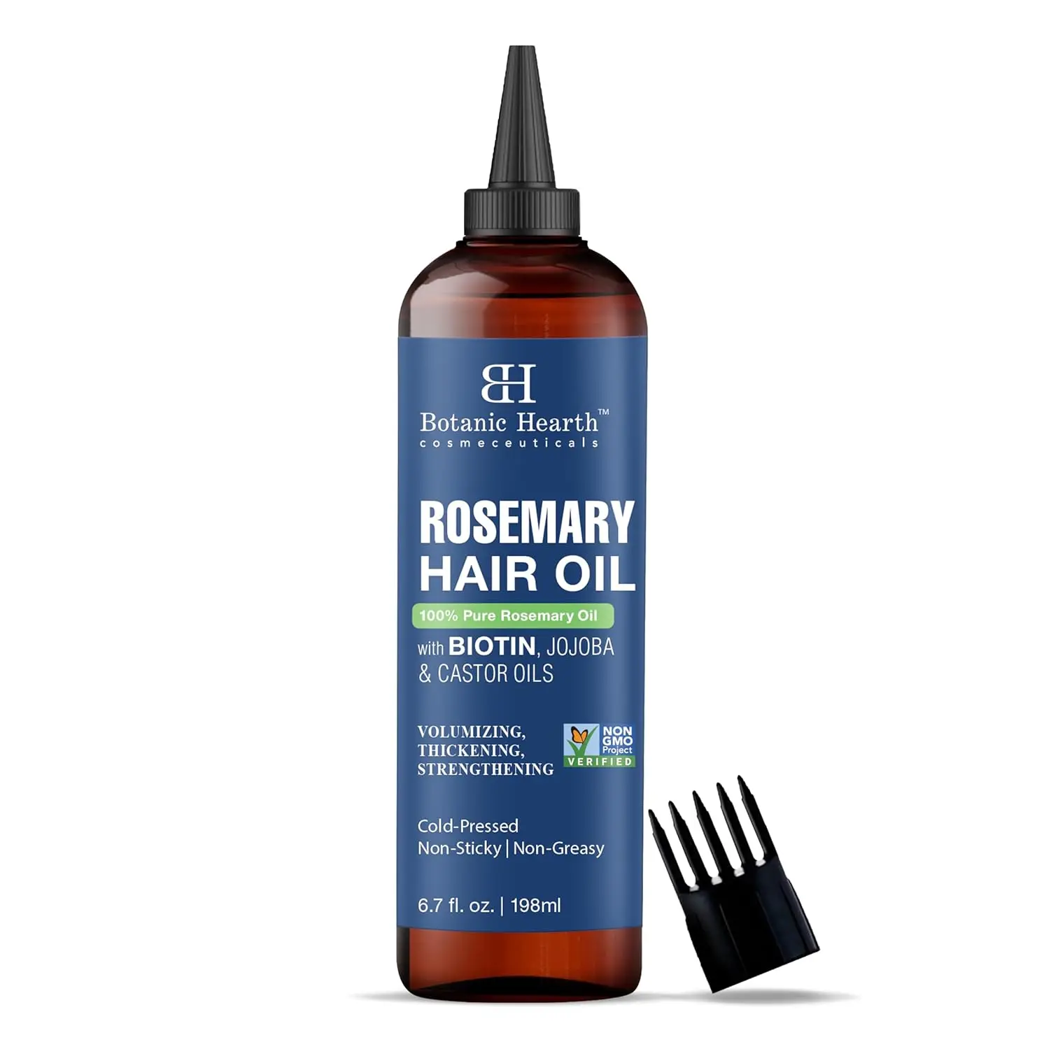 Botanic Hearth rosemary oil for hair growth helps strengthen hair follicles, fight hair loss, and nourish the scalp for thicker, healthier hair.
