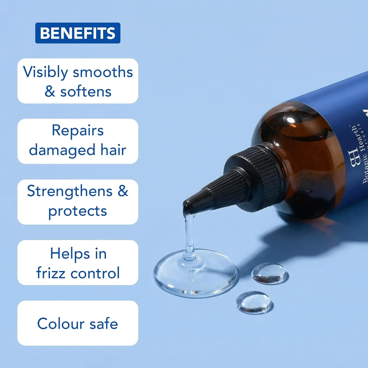 Botanic Hearth rosemary oil for hair promotes hair growth, strengthens hair follicles, and reduces dandruff with biotin, jojoba, and castor oil.