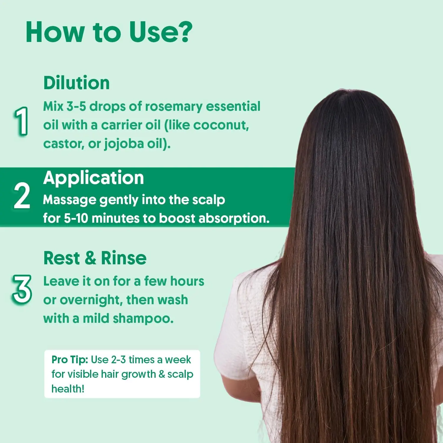 A bottle of Aravi Organic rosemary essential oil promotes quick hair growth for both women and men, made from 100% pure rosemary leaves to boost scalp circulation.