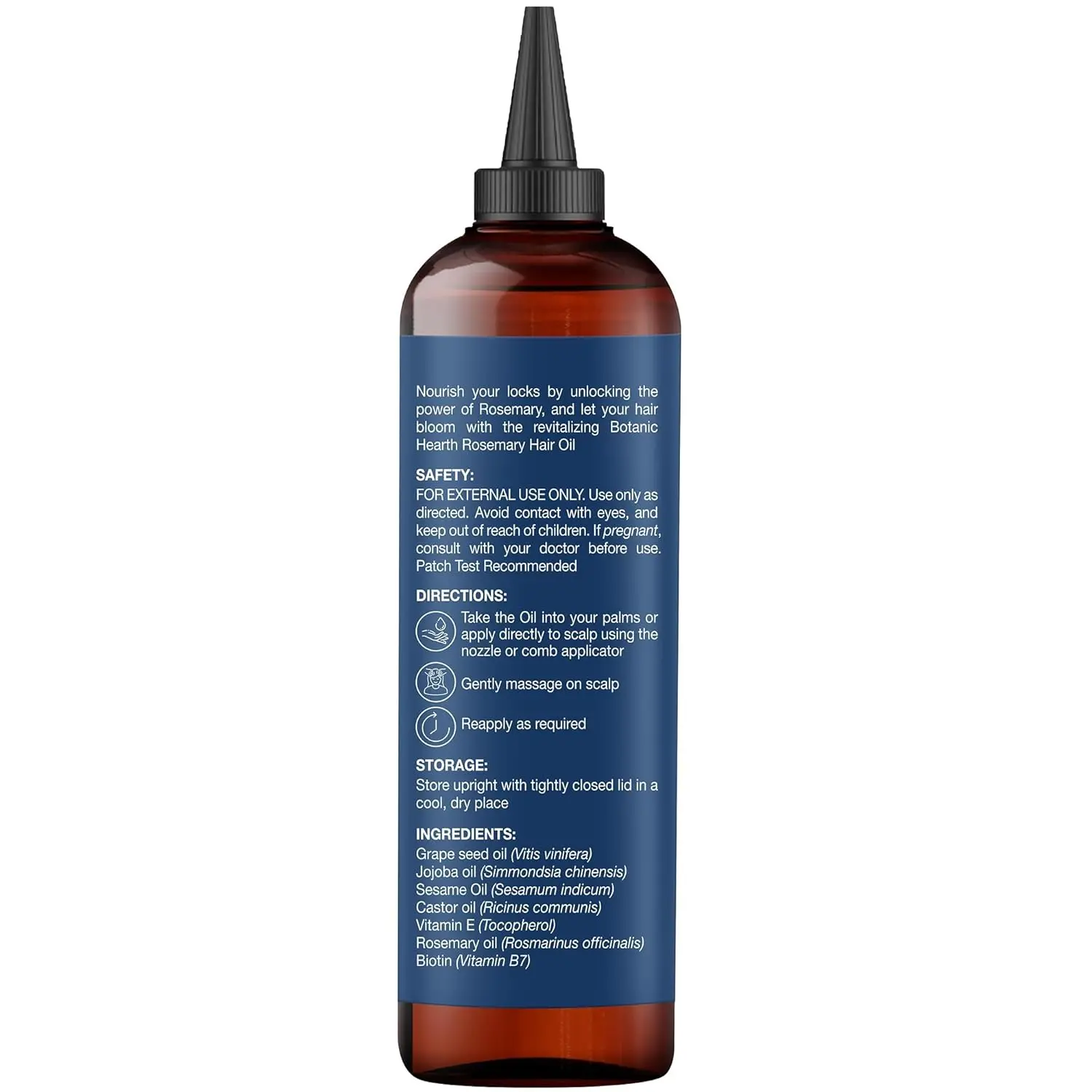 Botanic Hearth rosemary oil for hair growth helps strengthen hair follicles, fight hair loss, and nourish the scalp for thicker, healthier hair.