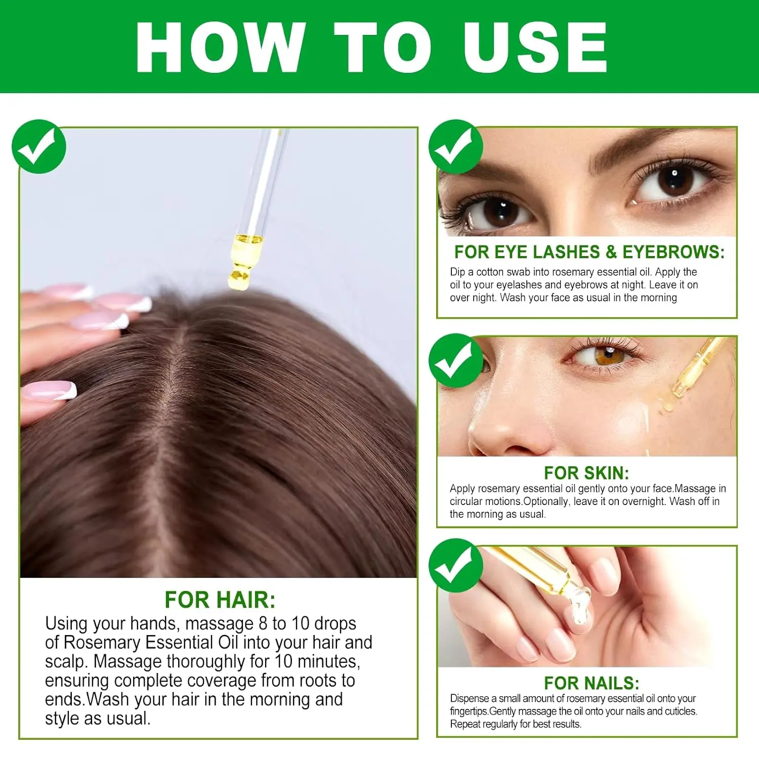 NIKITA.VIVI rosemary oil and scalp massager promotes hair growth, repairs damage, and revitalizes the scalp with a natural and organic formula.