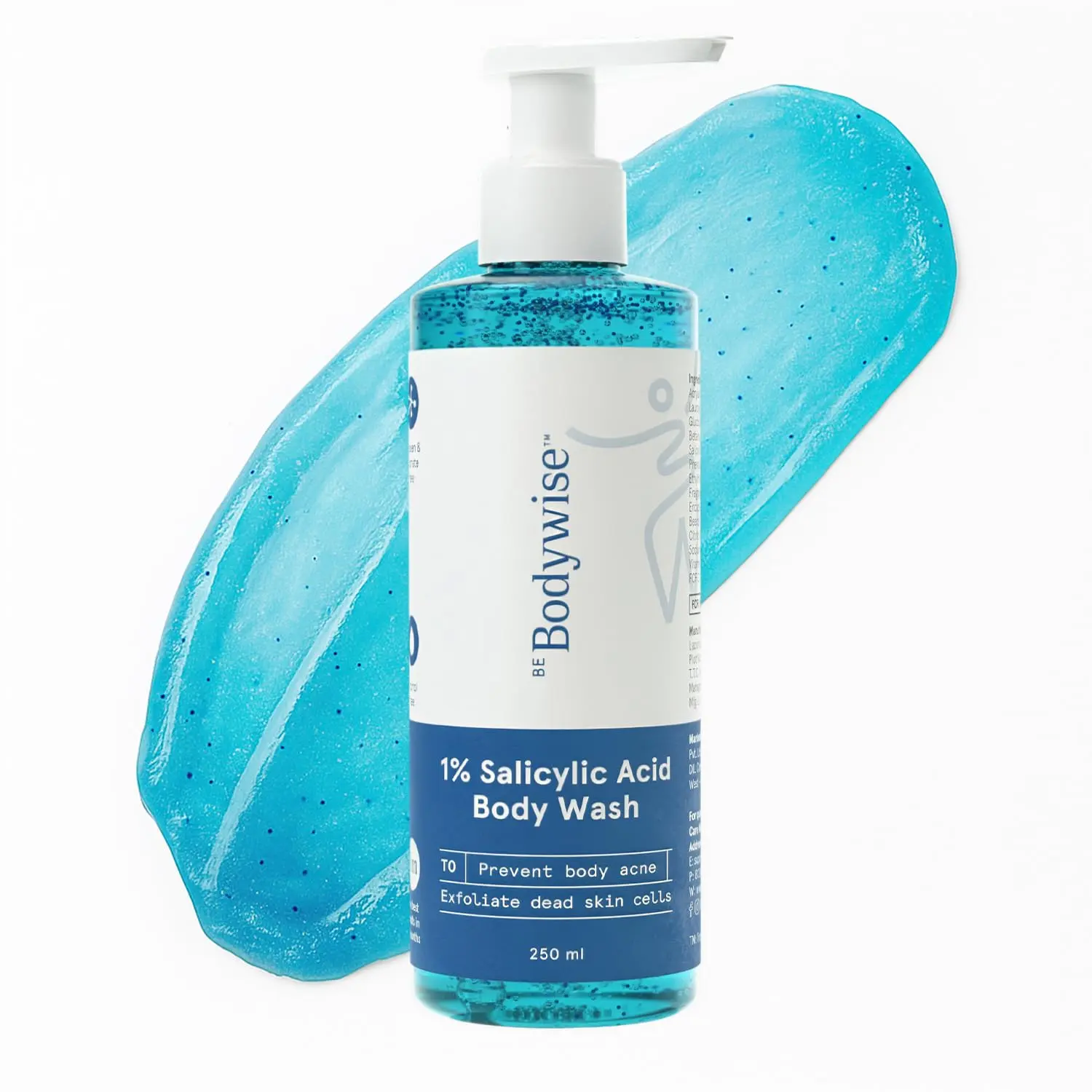 Be Bodywise Salicylic Acid Body Wash helps clear body acne, reduce strawberry skin and keratosis pilaris, leaving skin smoother and clearer.