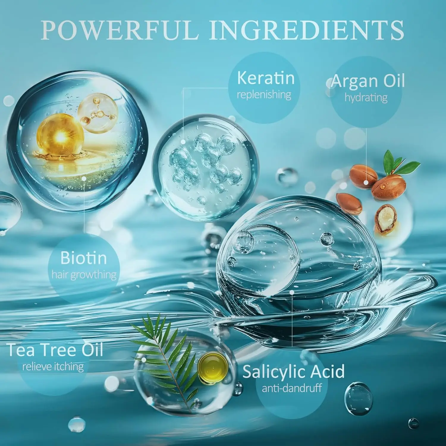 This scalp scrub with biotin and salicylic acid gently exfoliates and reduces dandruff, leaving your scalp clean, nourished, and promoting hair growth.