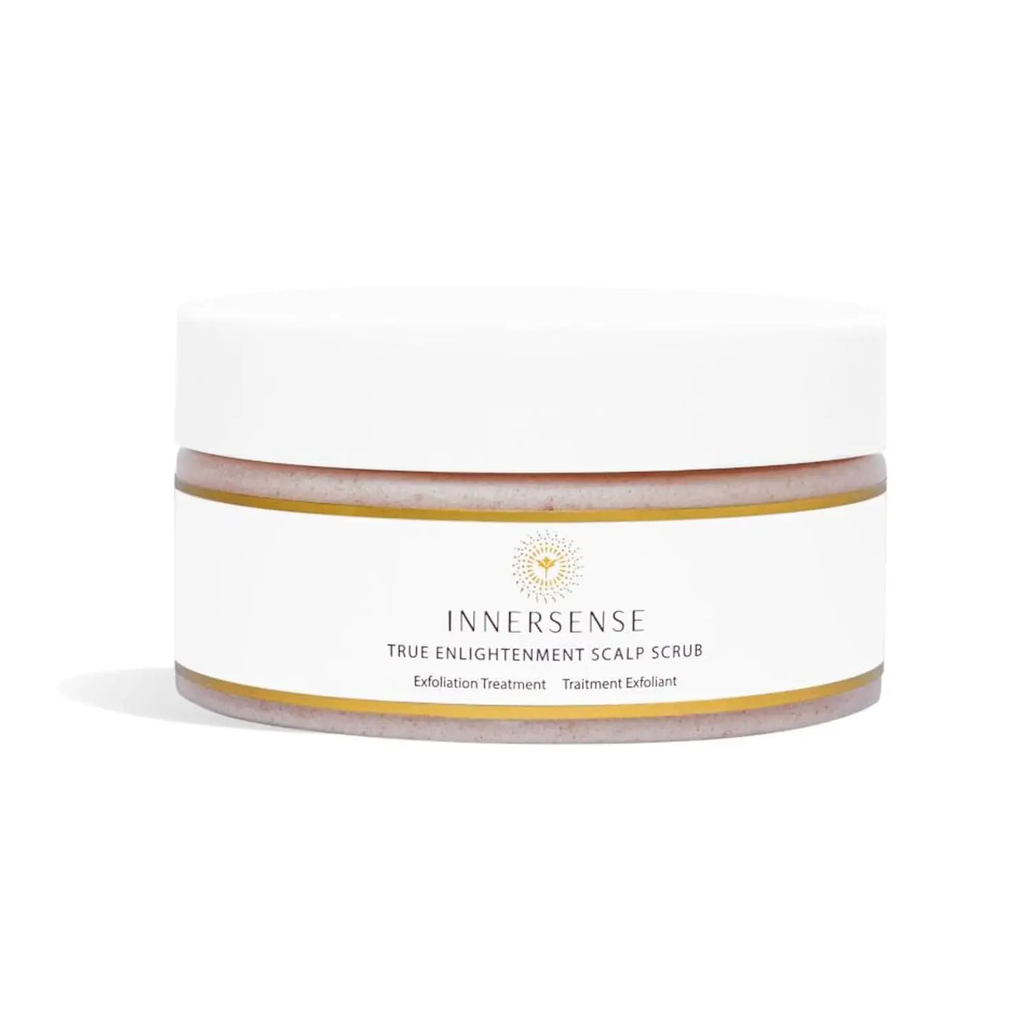 Innersense Organic Beauty scalp scrub with Hawaiian red salt, tea tree and peppermint oil provides a natural, gentle exfoliation, removing impurities while stimulating blood flow and soothing irritation.