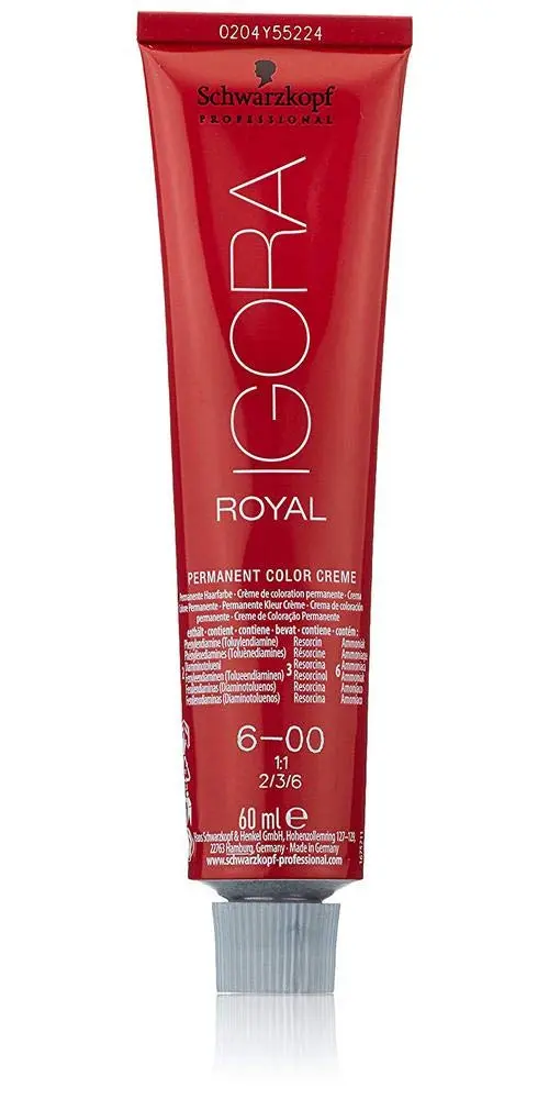 Schwarzkopf Igora Royal hair color provides 100% white hair coverage, natural extra shades, and intense shine, perfect for thick and resistant hair.
