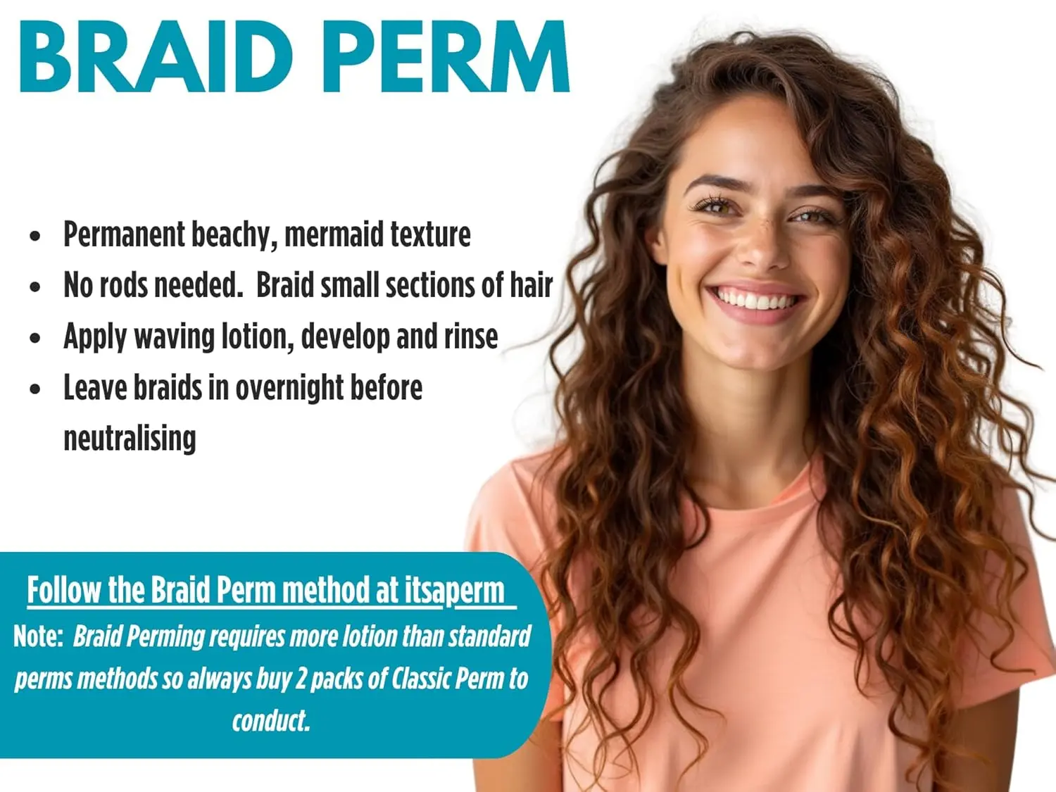 Scott Cornwall Classic Perm kit for creating lasting waves, curls and volume, designed for all hair types and textures with strengthening amino acids.