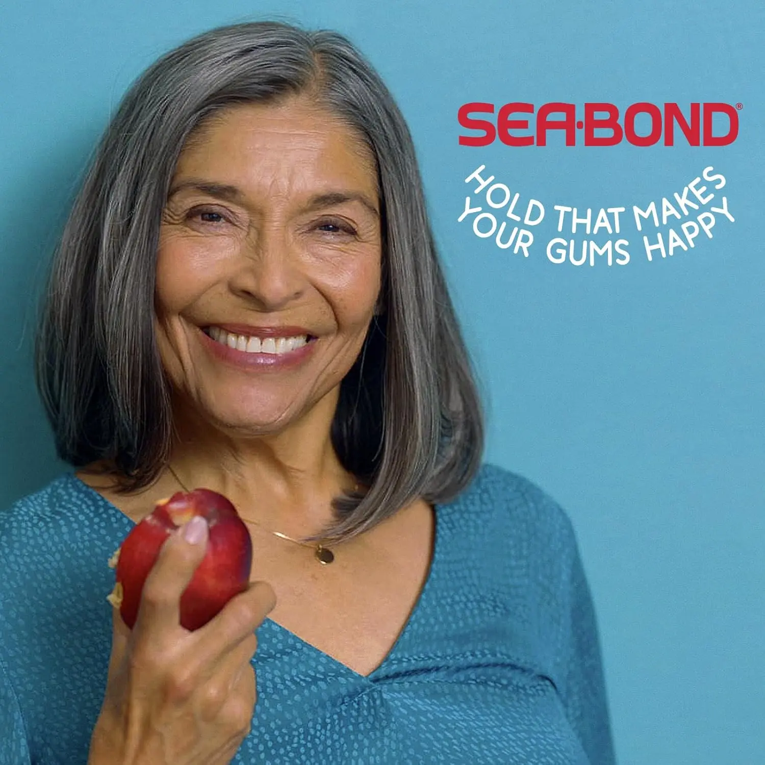 A pack of Sea-Bond Fresh Mint denture adhesive seals for lower dentures providing a secure, all-day, comfortable hold, and zinc-free alternative to denture creams.