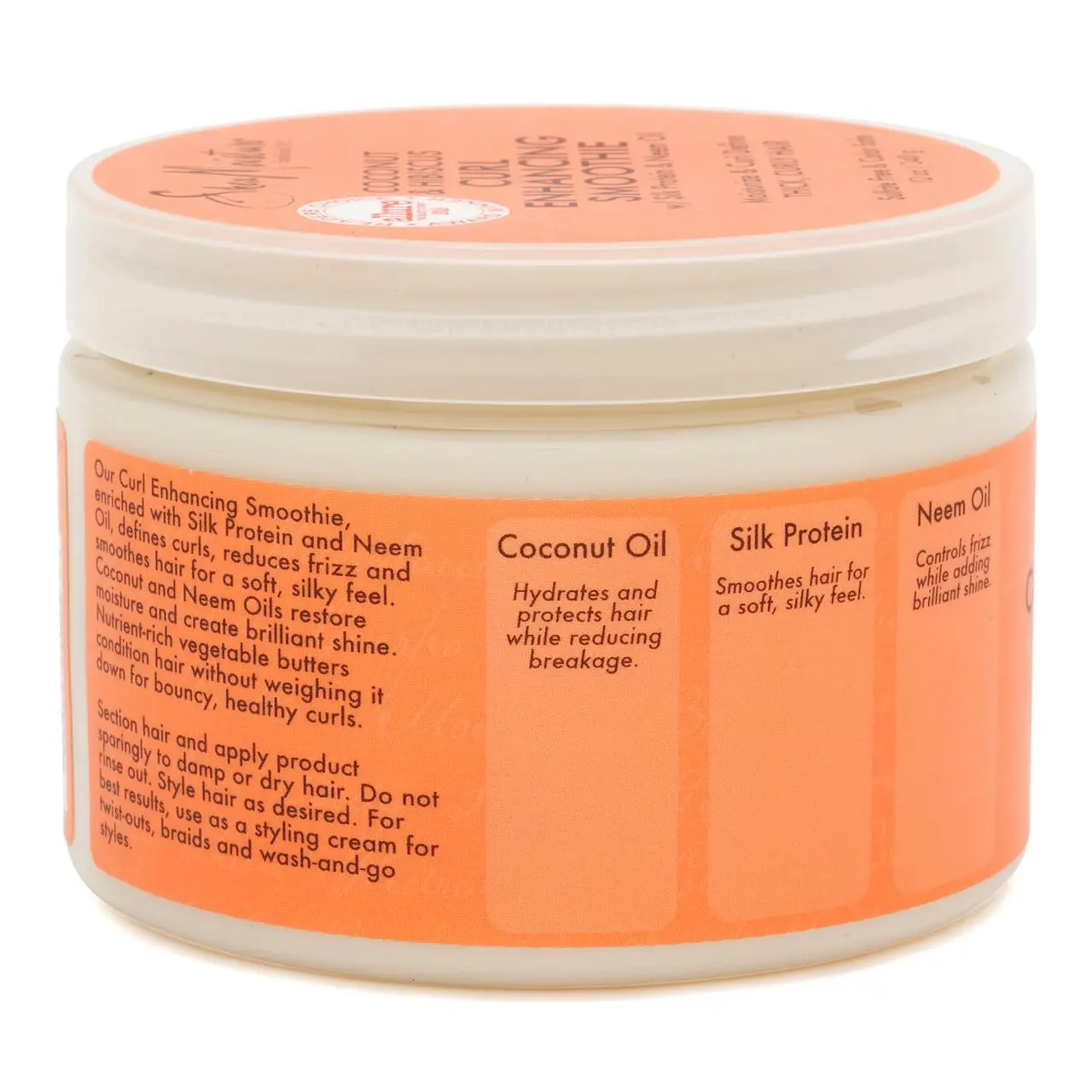 Shea Moisture Coconut and Hibiscus Curl Enhancing Smoothie provides all-day hydration and brilliant shine, perfect for twist-outs, braids, and wash-and-go styles.