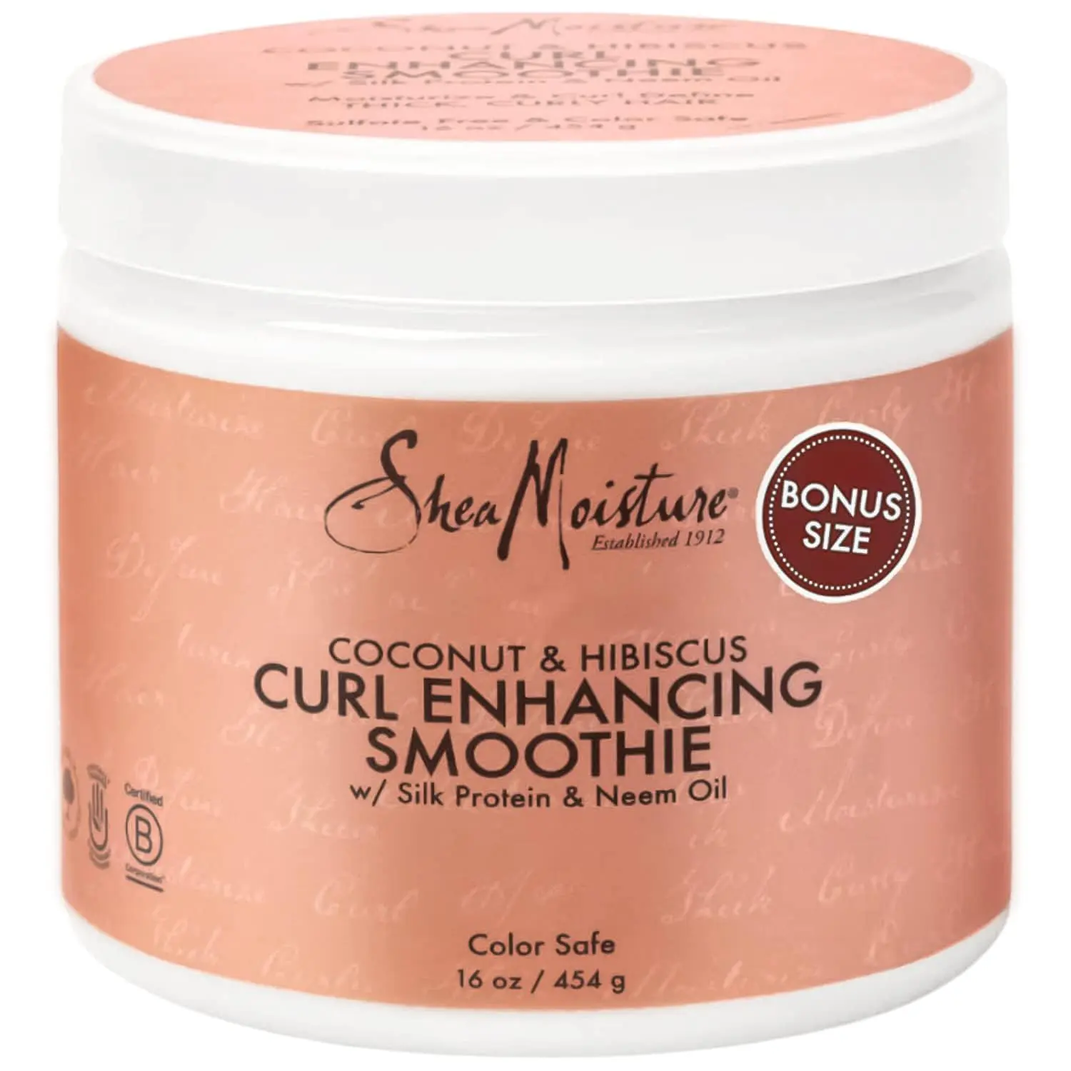 Shea Moisture Coconut and Hibiscus Curl Enhancing Smoothie provides all-day hydration and brilliant shine, perfect for twist-outs, braids, and wash-and-go styles.