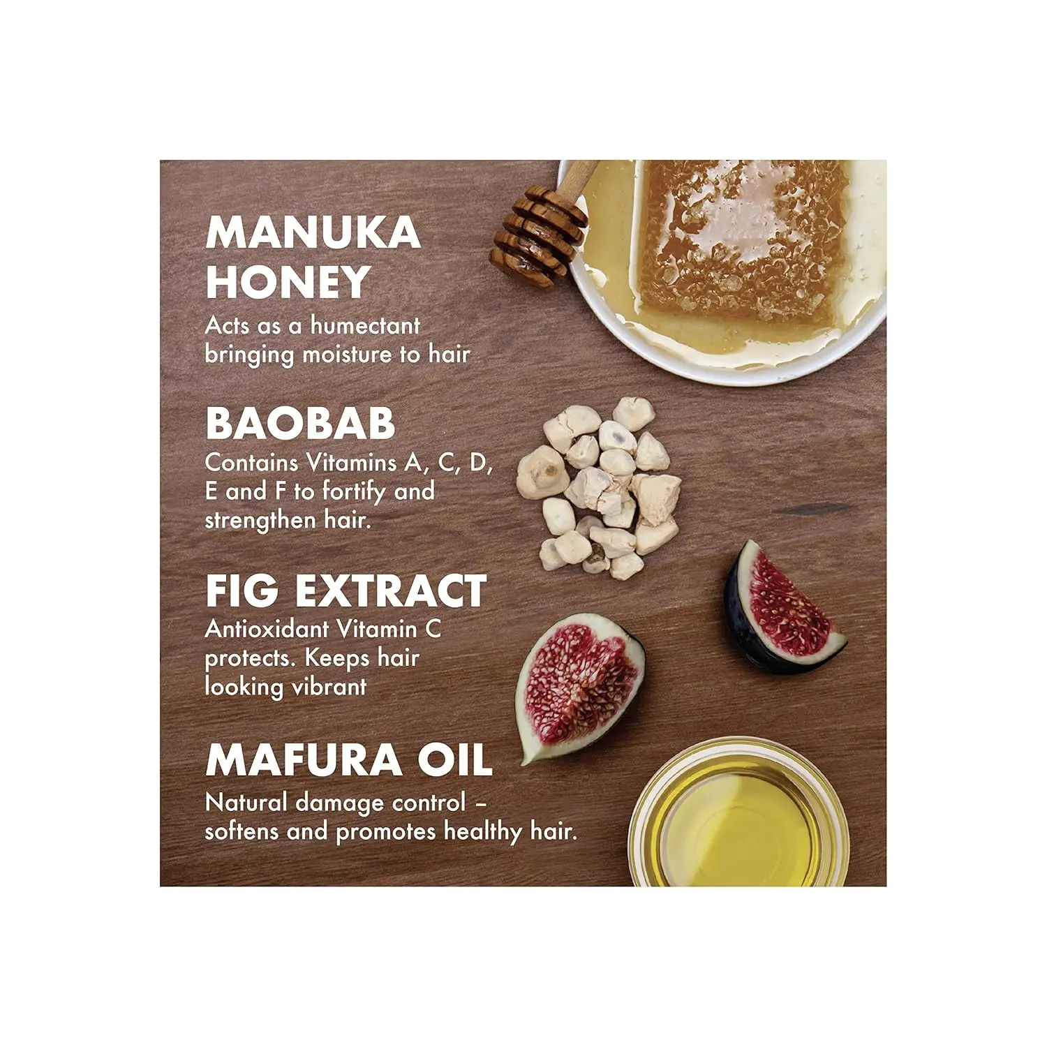 SheaMoisture Manuka Honey and Mafura Oil hair masque deeply conditions and hydrates dry, damaged hair, leaving it stronger and frizz-free.