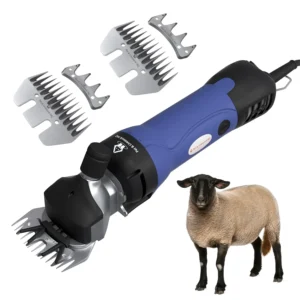 Pet & Livestock HQ electric sheep shears efficiently groom sheep, goats, alpacas, llamas, and angora rabbits with its durable copper motor and sharp steel blades, all in a portable kit.