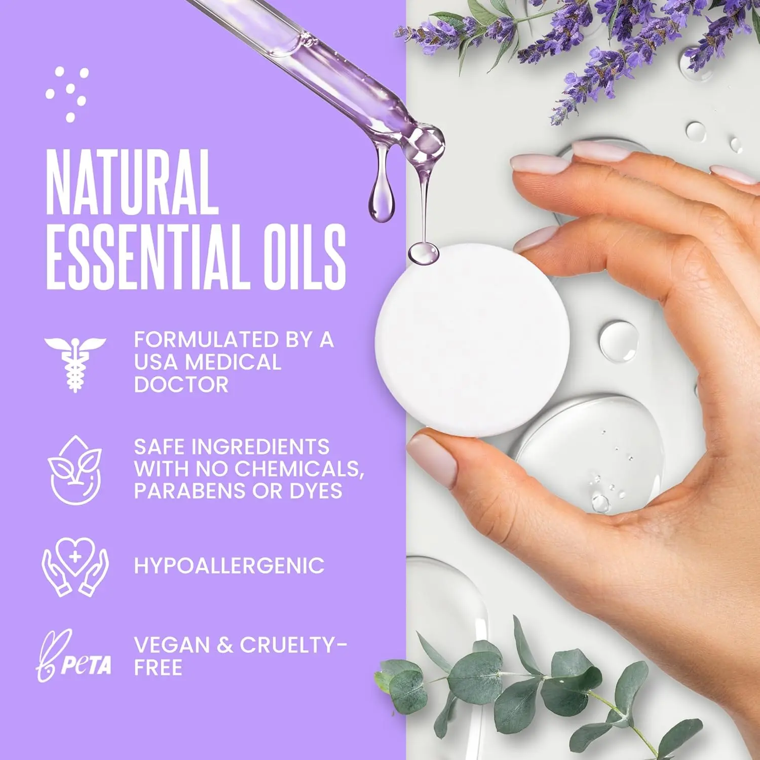 This set of 18 shower steamers offers a home spa aromatherapy experience with six different essential oil-infused scents for relaxation and energy.