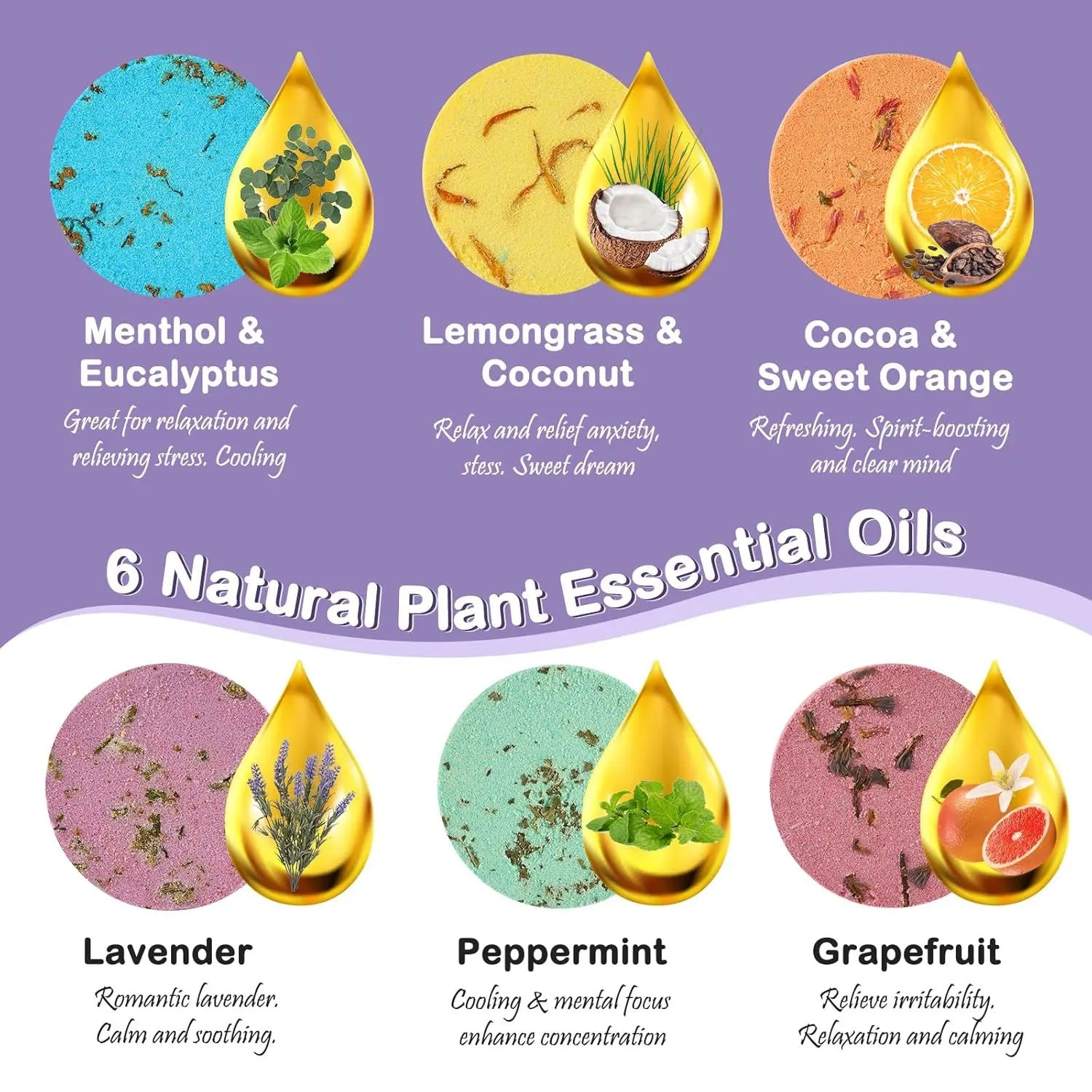 This aromatherapy shower steamer set offers a relaxing spa experience with essential oils like eucalyptus, perfect as a self-care gift for women and men.