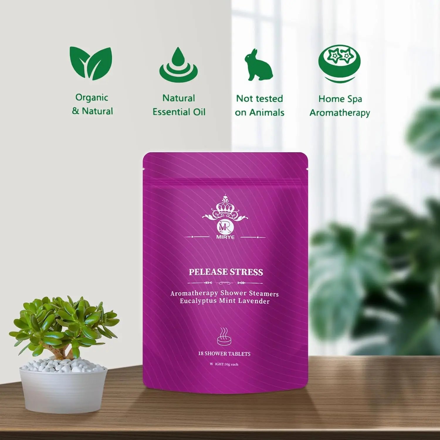 This 18-pack of shower steamers offers an aromatherapy spa experience with natural eucalyptus, lavender, and peppermint essential oils for relaxation and stress relief.