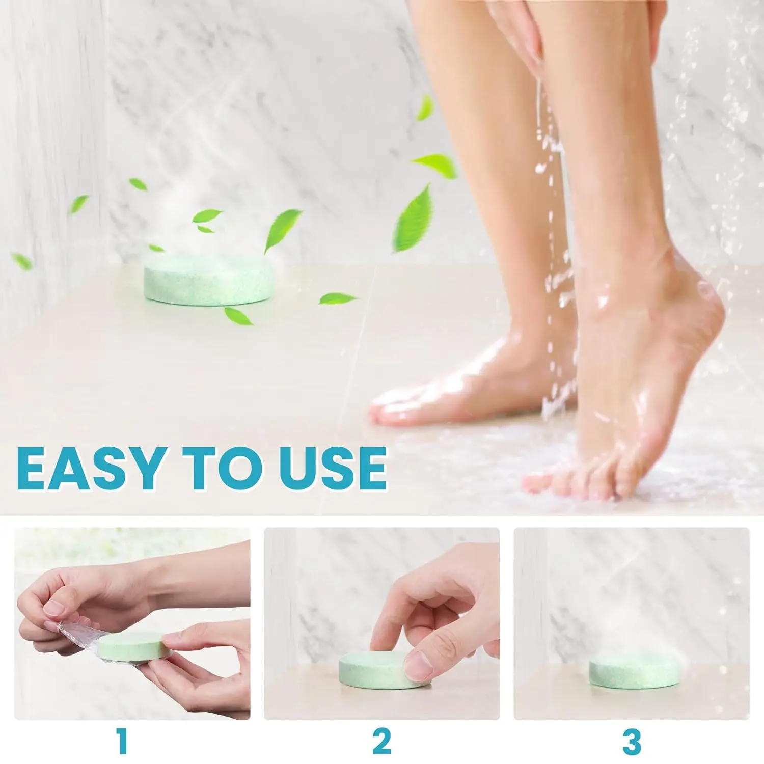 Aromatherapy shower steamers gift set provides relaxation with calming fragrances in a beautifully packaged box.