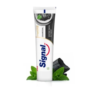 Signal Complete 8 Nature Elements charcoal toothpaste with Zinc Mineral provides complete protection and helps you get whiter teeth in 7 days.