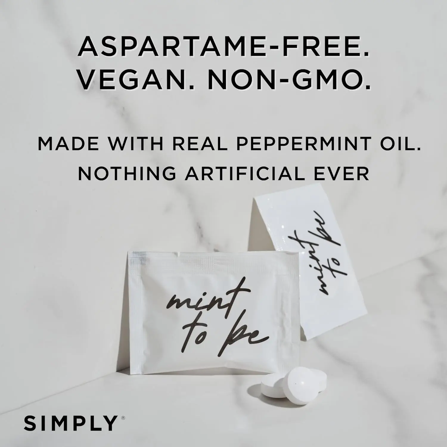 Individually wrapped peppermint mints made with real peppermint oil are perfect as wedding favors or bridal shower gifts.