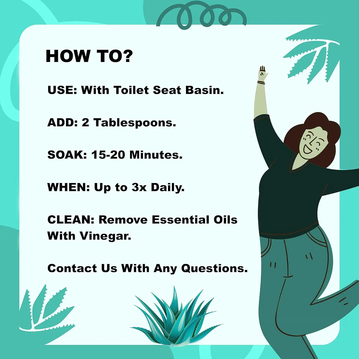 Soothe discomfort with our 20-in-1 Sitz Bath Salts Mix, a concentrated blend of Epsom salts and essential oils for hemorrhoid relief, designed for easy use with your toilet seat basin and made in the USA.