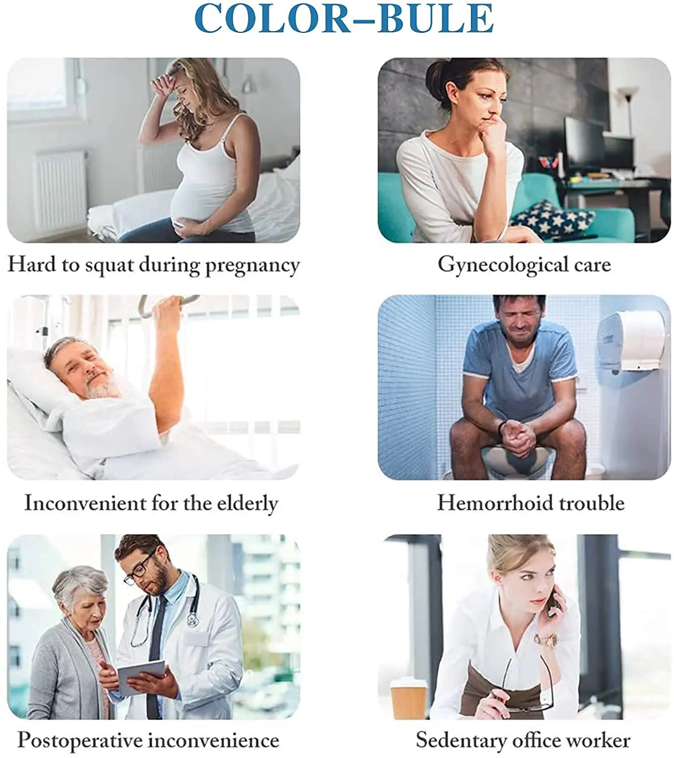 Blue Kivian Sitz Bath for toilet seat featuring a flusher for enhanced cleaning and postpartum care, soothing hemorrhoids and aiding perineal recovery.