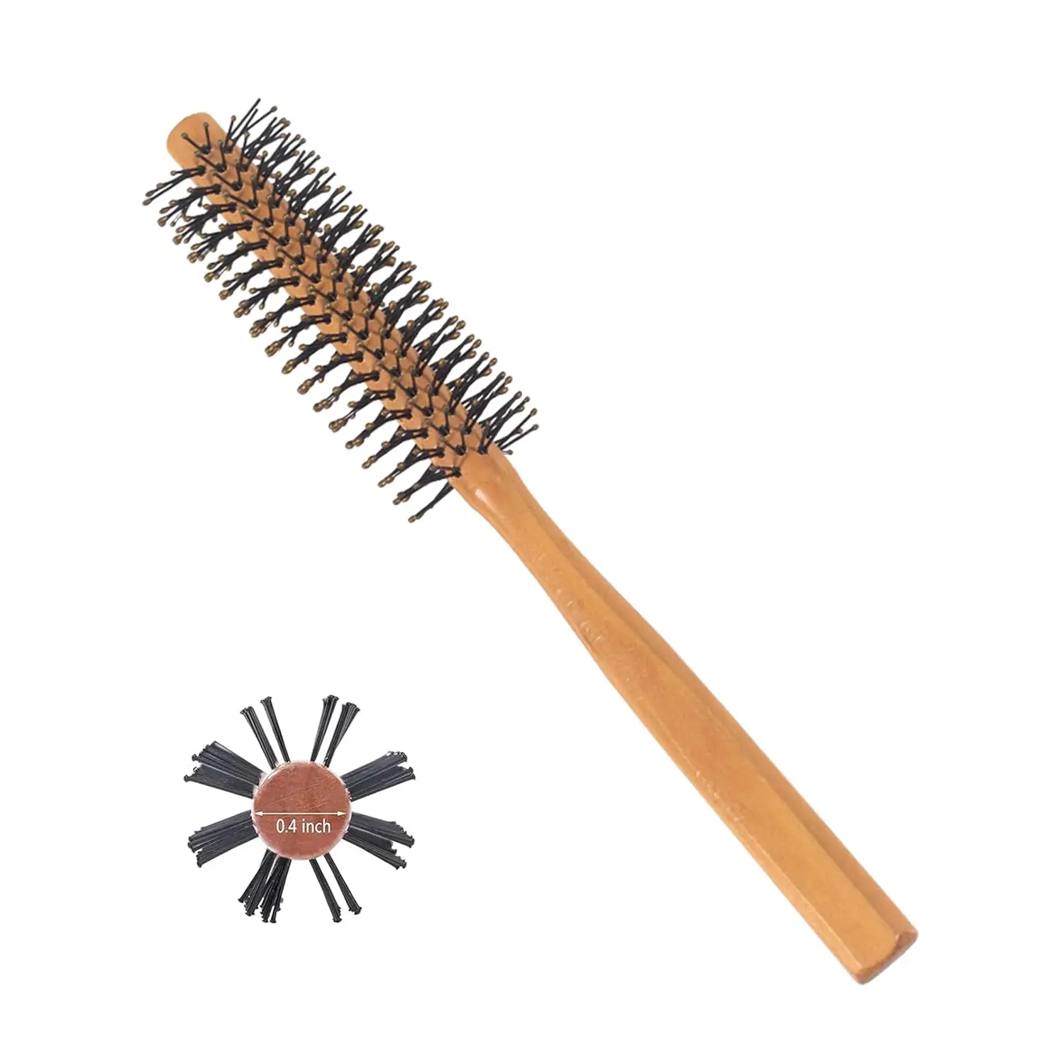 This small round wooden brush is perfect for styling short hair, beards, creating curls and adding volume.