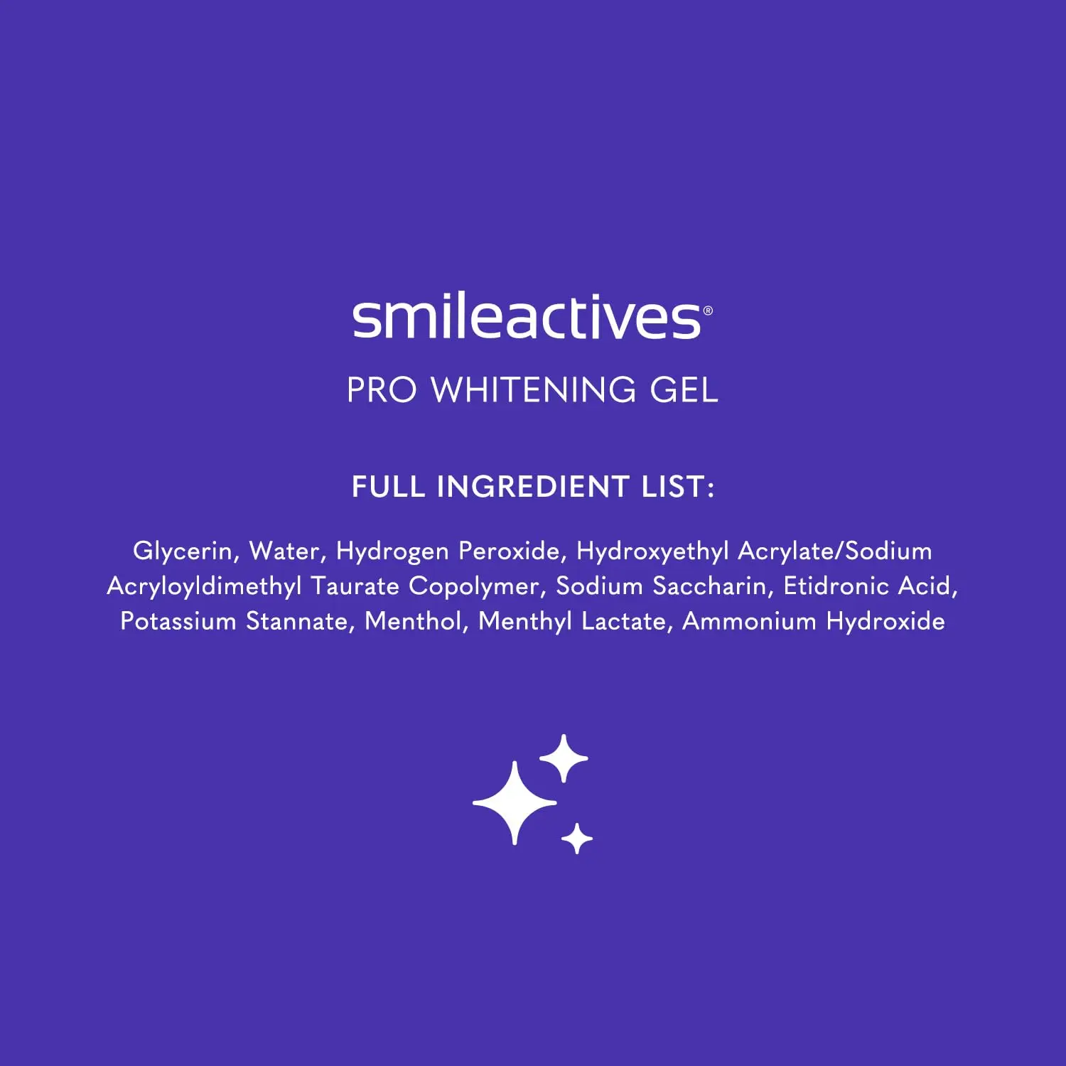 Smileactives whitening gel whitens teeth with Polyclean Technology, removing stains for a brighter, more confident smile in just 7 days.