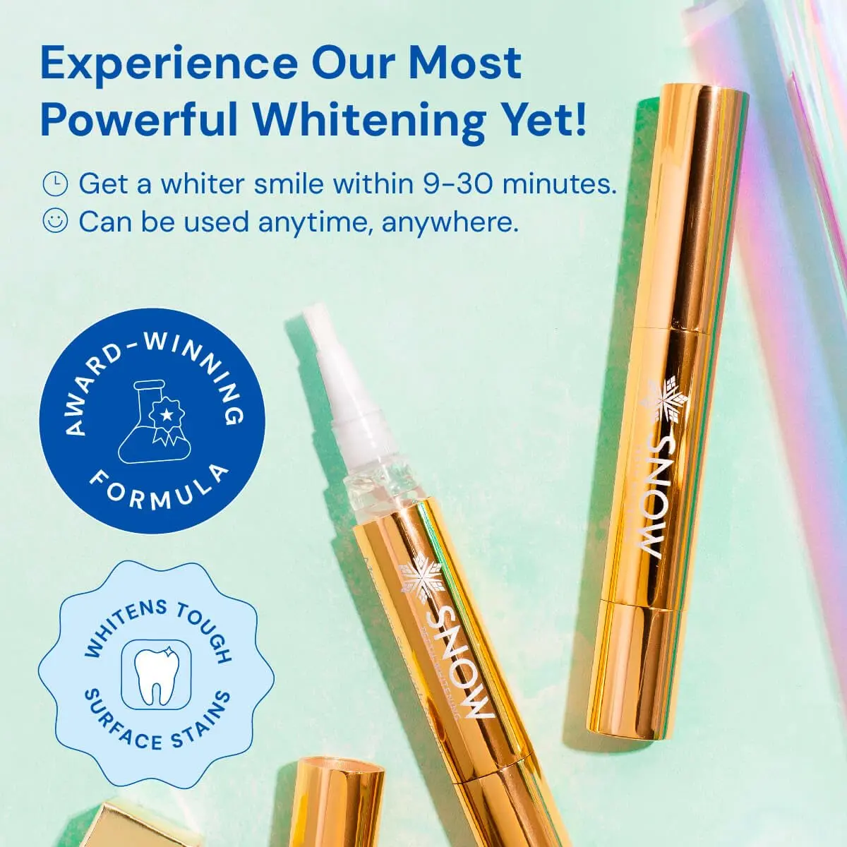 This two-pack of Snow extra-strength teeth whitening gel refills provides up to two months of treatments for a brighter, whiter smile.