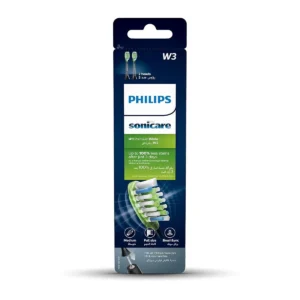 Two-pack of standard size Philips Sonicare Diamond Clean Smart premium black brush heads featuring click-on design, flexing sides, and densely packed bristles for whitening and polishing teeth.